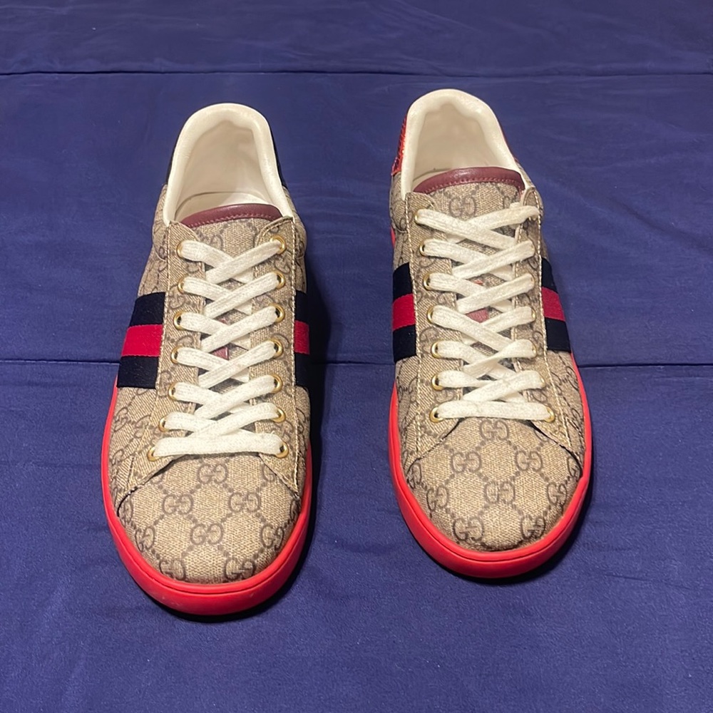 ACE GG SUPREME MEN GUCCI SNEAKERS. US Size 11 UK Size 44